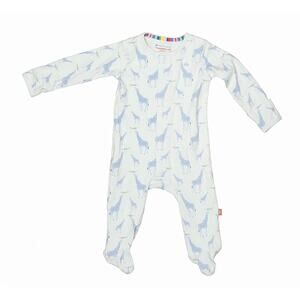 Magnetic Me Giraffes Organic Cotton Footie Pajamas Size 3-6mo